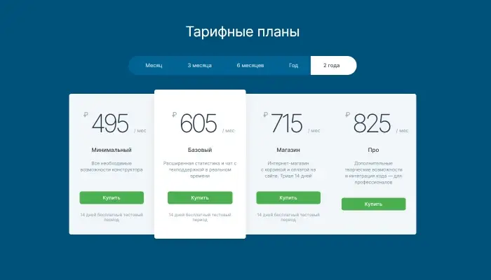 Цены и тарифы в uKit.com
