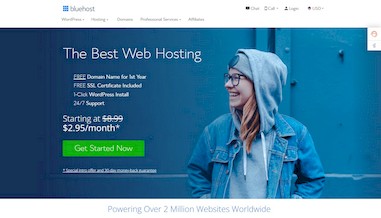 Bluehost — быстрый и безопасный Joomla-хостинг