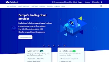OVHCloud – доступные облачные серверы в Европе
